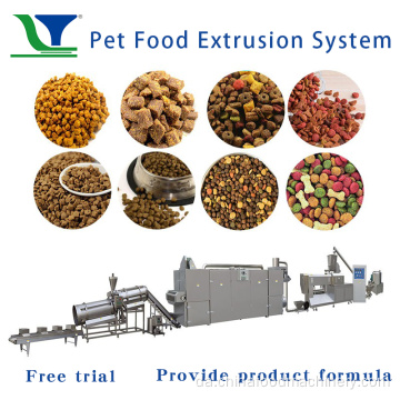 Twin screw pet food ekstruder